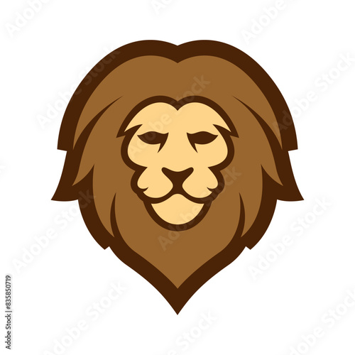 Elegant and dignified lion head logo design