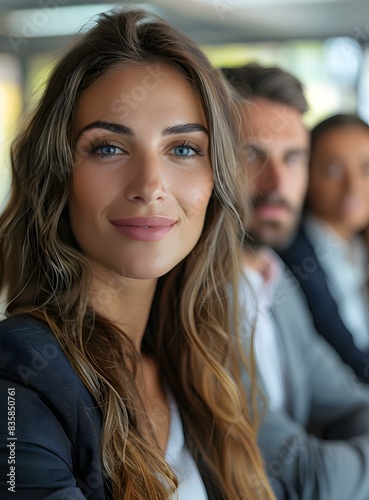 portrait of a young businesswoman smiling at the camera