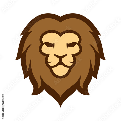 Elegant and dignified lion head logo design