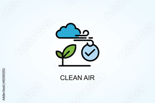 Clean Air Vector  Or Logo Sign Symbol Illustration