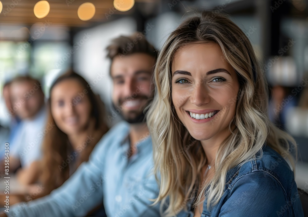 portrait of a group of people in a restaurant portrait of a group of people in a restaurant