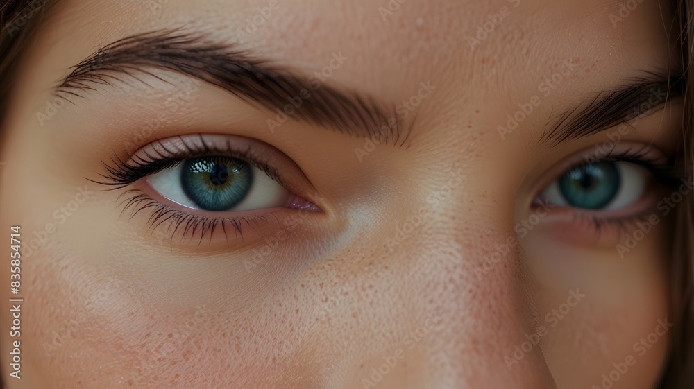 Fototapeta premium close up of beautiful eye with no makeup