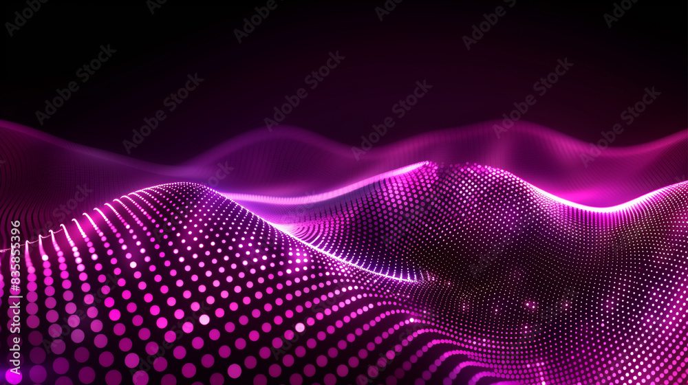 A purple and blue wave with a purple background. The wave is very long and has a lot of detail A purple and blue wave with a purple background. The wave is very long and has a lot of detail