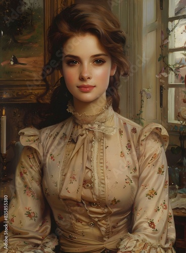 portrait of a beautiful young woman