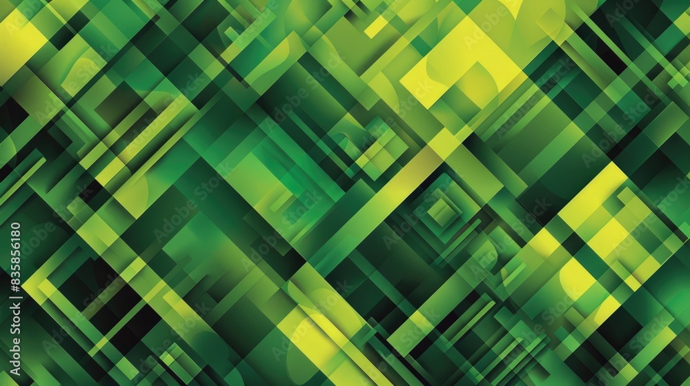 Abstract geometric pattern on a green background Abstract geometric pattern on a green background