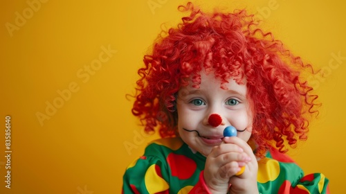The child clown portrait