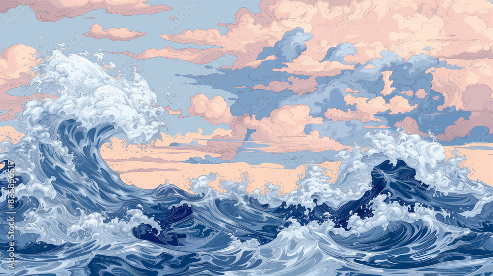 2D landscape in anime style 2D landscape in anime style