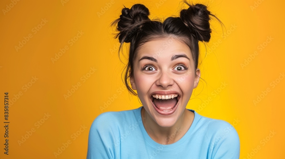 The Excited Young Woman The Excited Young Woman