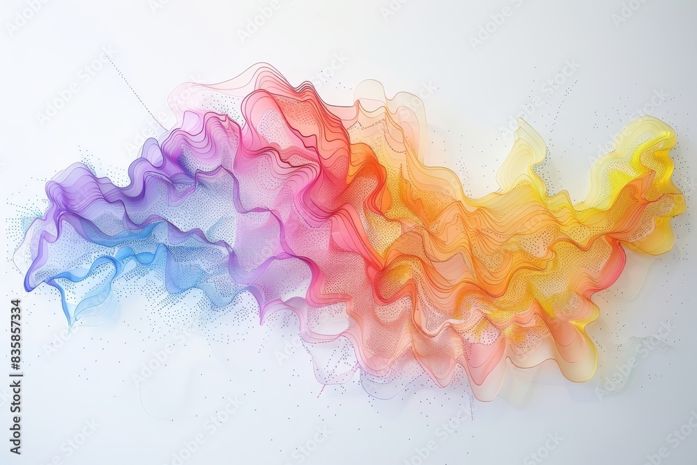 Obraz premium Realistic photograph of a complete Heat maps,solid stark white background, focused lighting