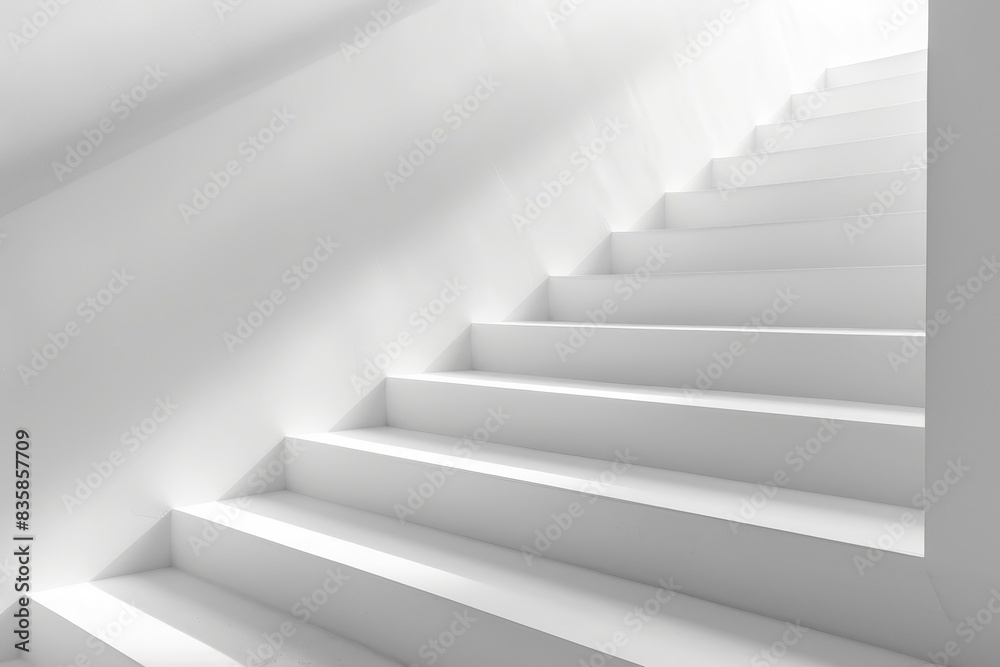 Realistic photograph of a complete Step diagrams,solid stark white background, focused lighting Realistic photograph of a complete Step diagrams,solid stark white background, focused lighting