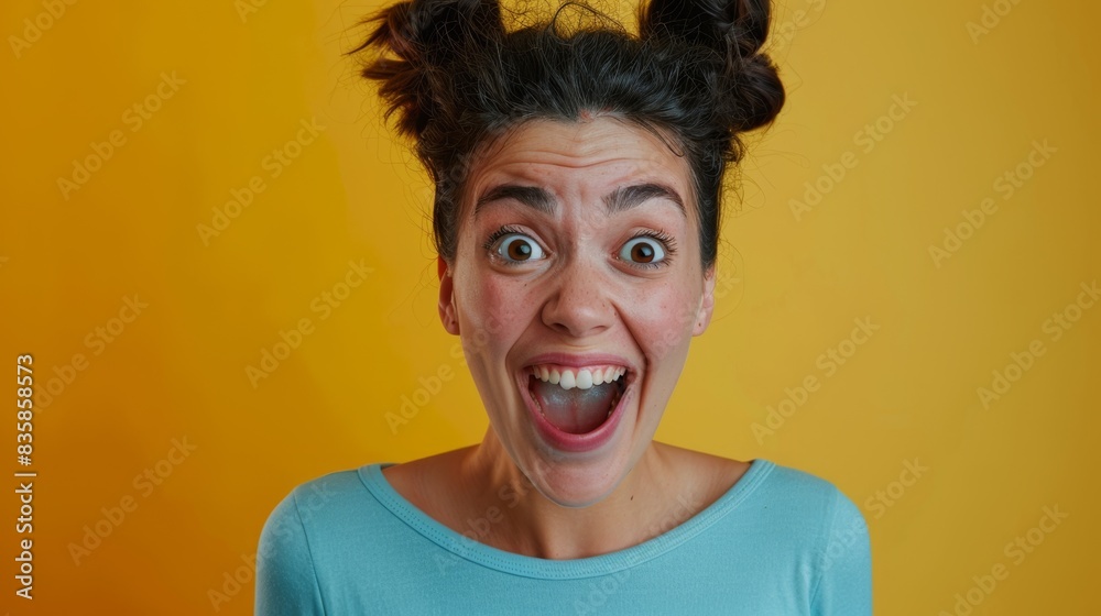 The Excited Woman's Expression The Excited Woman's Expression