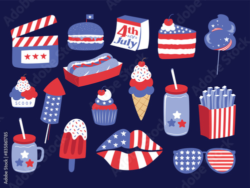 4th of july celebration element freedom day