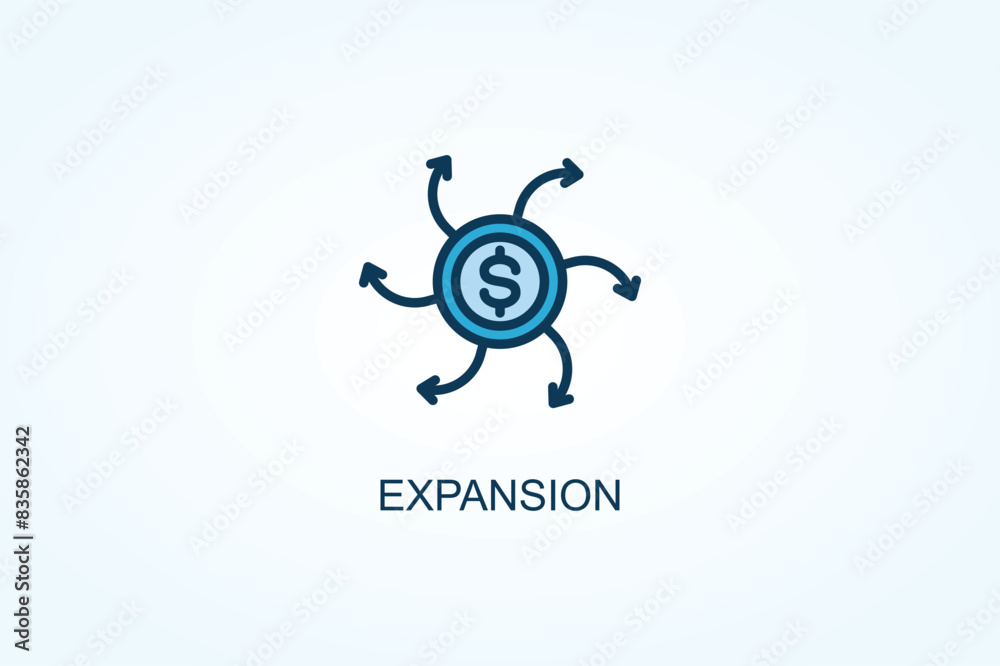 Expansion vector or logo sign symbol illustration Expansion vector or logo sign symbol illustration