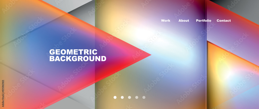 Flowing bright neon gradients geometric abstract background with triangles and lines. Fluid color pattern of color liquid gradient background for wallpaper, banner, background, card, landing page Flowing bright neon gradients geometric abstract background with triangles and lines. Fluid color pattern of color liquid gradient background for wallpaper, banner, background, card, landing page