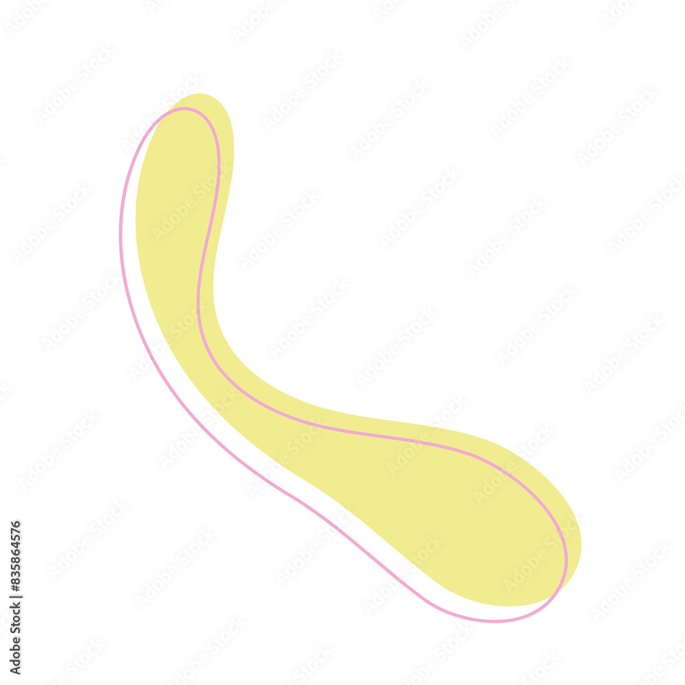 Abstract Organic Blob Line Vector Abstract Organic Blob Line Vector