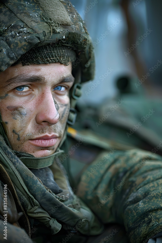 Portrait of a Russian soldier Portrait of a Russian soldier