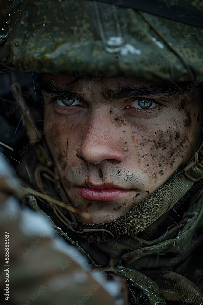 Portrait of a Russian soldier