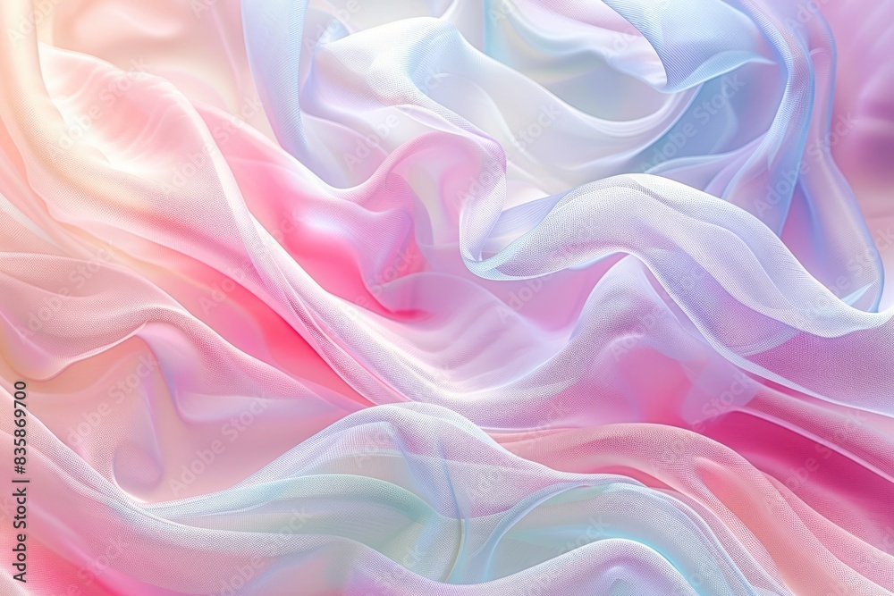 Wavy lines in pastel colors, creating a soothing, abstract health background