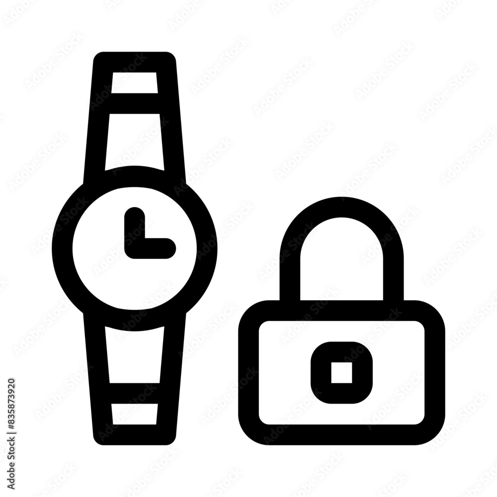 time management line icon time management line icon