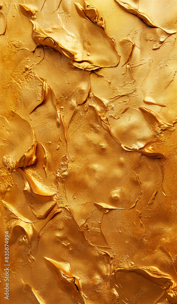 Abstract background of golden textured concrete wall