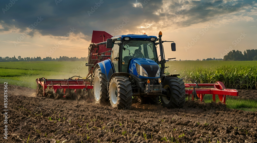 Fototapeta premium A photo of vanilla in large farm.