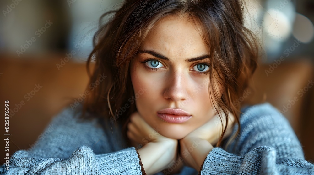 portrait of a beautiful young woman with blue eyes portrait of a beautiful young woman with blue eyes