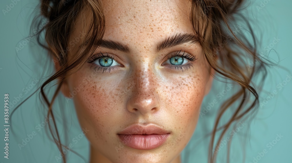 female skin care for beautiful women close up face beautiful portrait with healthy hair and skin. stock image female skin care for beautiful women close up face beautiful portrait with healthy hair and skin. stock image