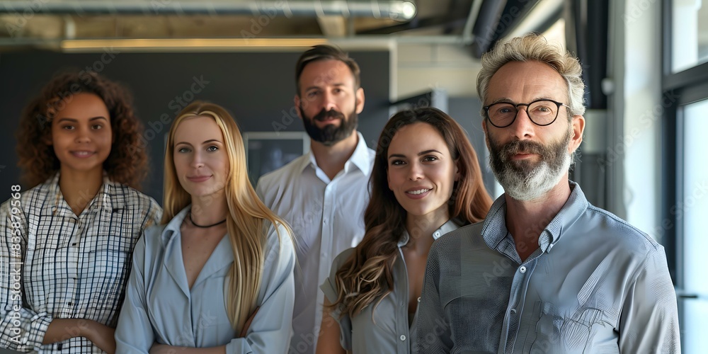 portrait of a group of business people portrait of a group of business people