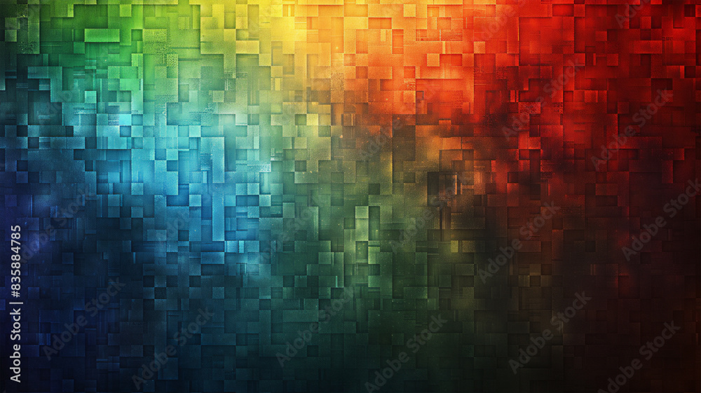 Vibrant Pixel Gradient Texture Abstract Background with Green, Red, Blue Color Palette Vibrant Pixel Gradient Texture Abstract Background with Green, Red, Blue Color Palette