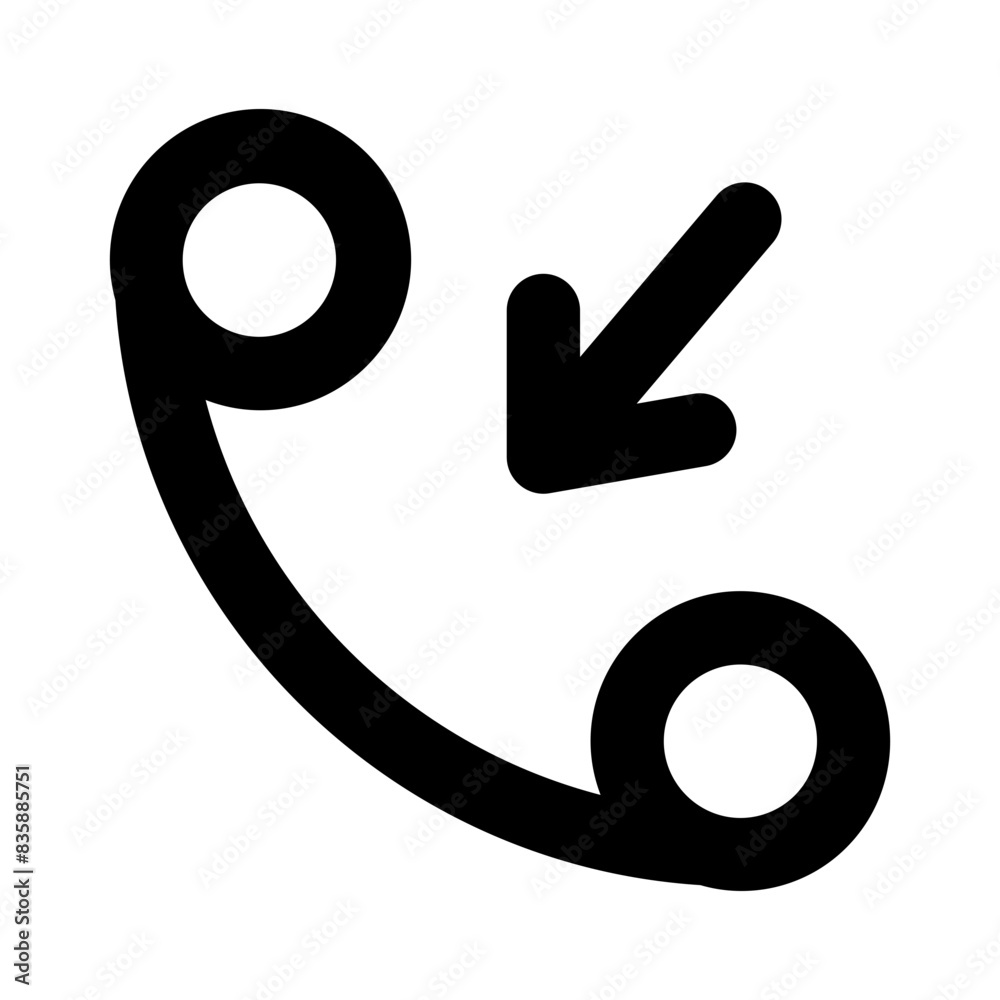 telephone incoming call line icon telephone incoming call line icon