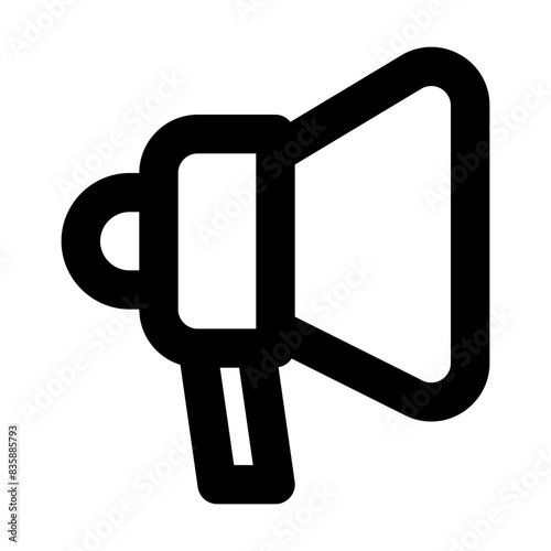 megaphone chanel speaker line icon 