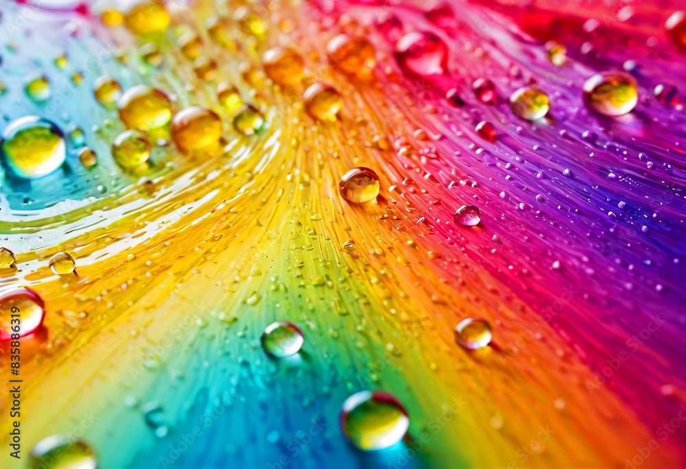 Bright abstract colorful background with drops and bubbles Bright abstract colorful background with drops and bubbles