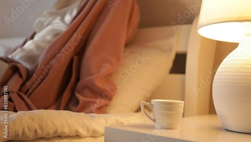 woman coffee good morning. Good morning. Happy day. Video. Coffee