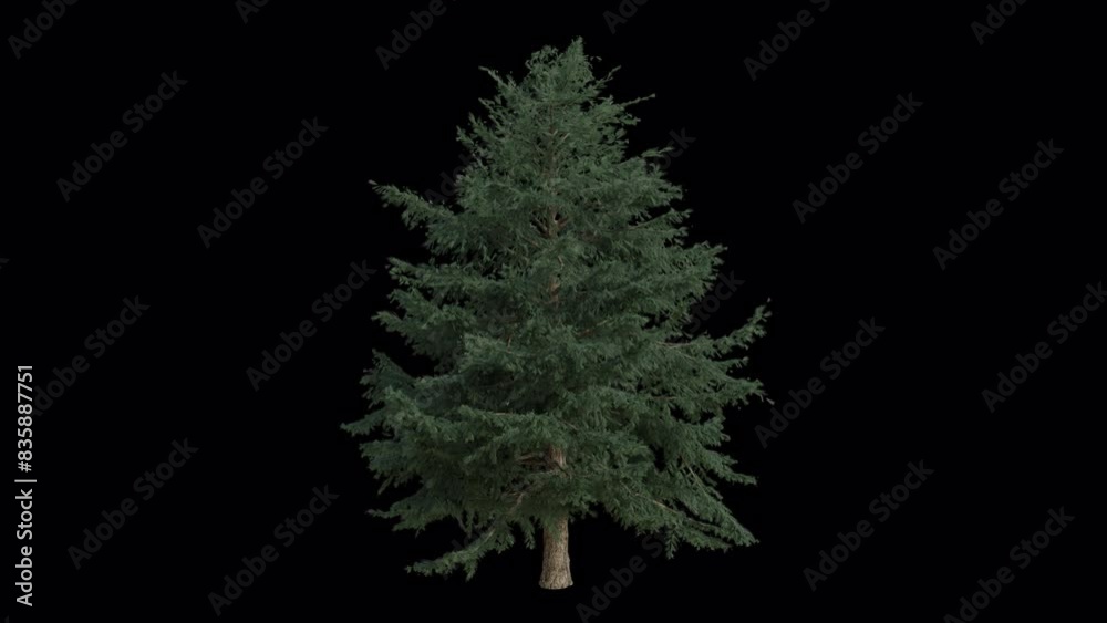 Deodar Cedar Tree blowing in the wind. Wind blows the Himalayan Cedar Tree. Animated Cedrus Deodara Tree swaying in the wind with Transparent Background. Alpha Channel. Loop Animation Deodar Cedar Tree blowing in the wind. Wind blows the Himalayan Cedar Tree. Animated Cedrus Deodara Tree swaying in the wind with Transparent Background. Alpha Channel. Loop Animation