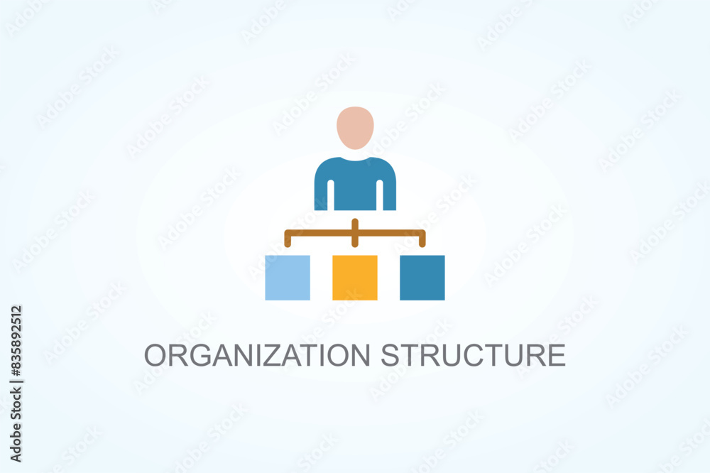 Organization Structure Vector  Or Logo Sign Symbol Illustration