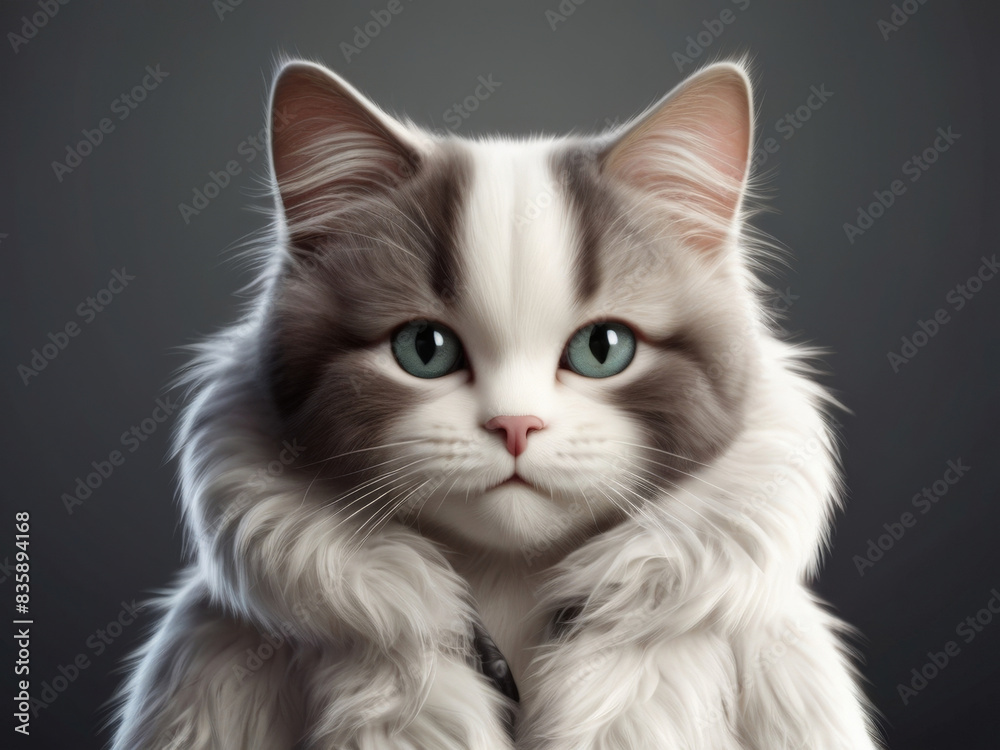 illustration of a cute cat ,white persian cat , portrait of a cat , kitten playing with ball , british kitten on whiteportrait of a cat illustration of a cute cat ,white persian cat , portrait of a cat , kitten playing with ball , british kitten on whiteportrait of a cat