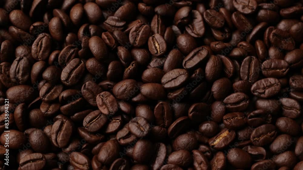 Brown roasted coffee bean background Brown roasted coffee bean background