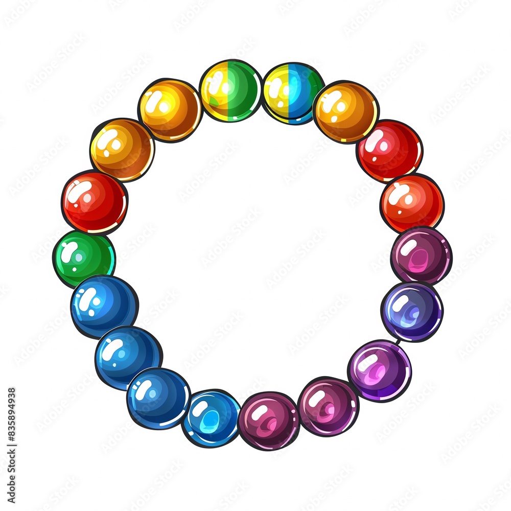Bracelets with rainbow beads, LGBTQIA pride Bracelets with rainbow beads, LGBTQIA pride
