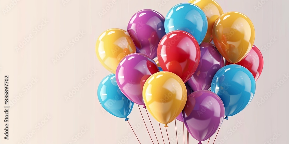 Festive Array of Colorful Balloons Festive Array of Colorful Balloons