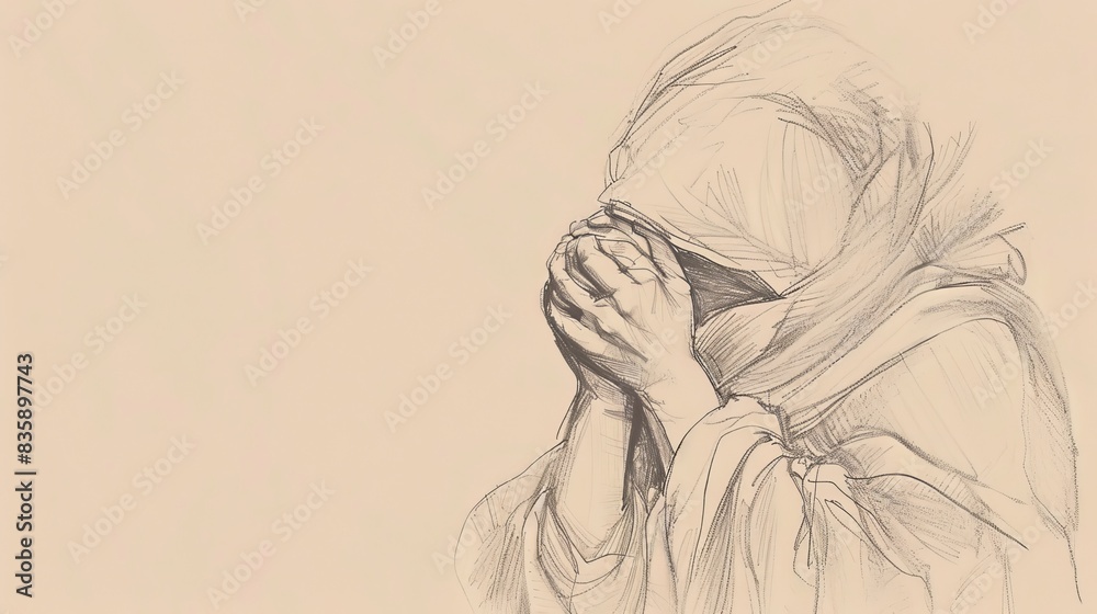 Psalms 17 Biblical Illustration: Prayer for vindication and protection, confidence in God's justice, seeking refuge, Beige Background, copyspace Psalms 17 Biblical Illustration: Prayer for vindication and protection, confidence in God's justice, seeking refuge, Beige Background, copyspace