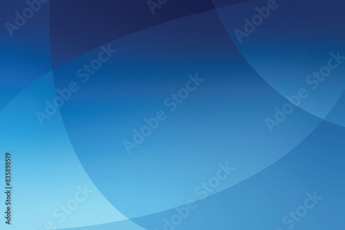 Blue ocean abstract background vector. Abstract blue ocean gradient background with abstract geometric curves and copy space for design.
