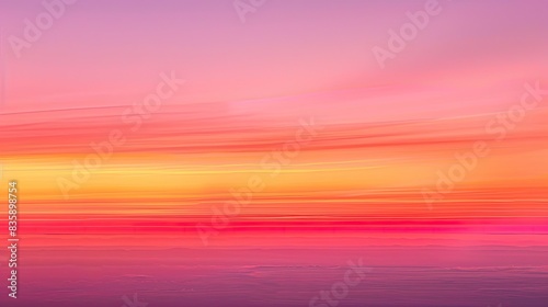 A beautiful gradient background transitioning from deep orange to soft pink.