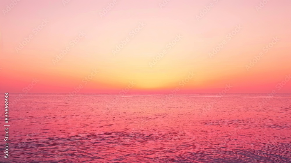 Fototapeta premium A beautiful gradient background transitioning from deep orange to soft pink.