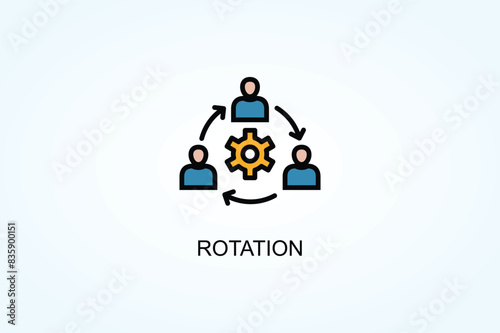 Rotation Vector  Or Logo Sign Symbol Illustration