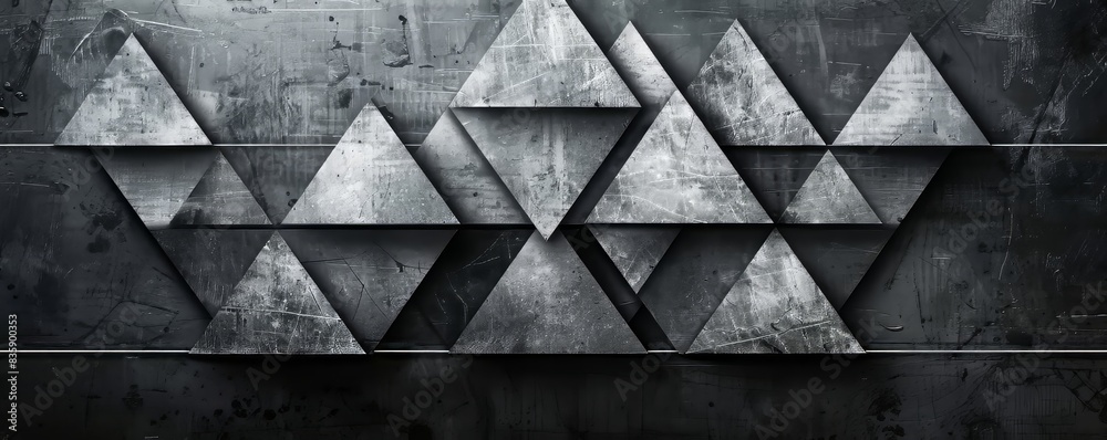Abstract Grey Triangle Pattern Abstract Grey Triangle Pattern