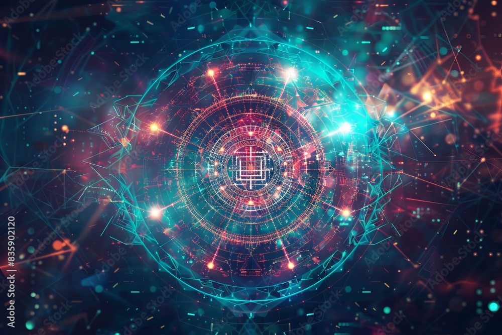 Obraz premium Cosmic graphic background