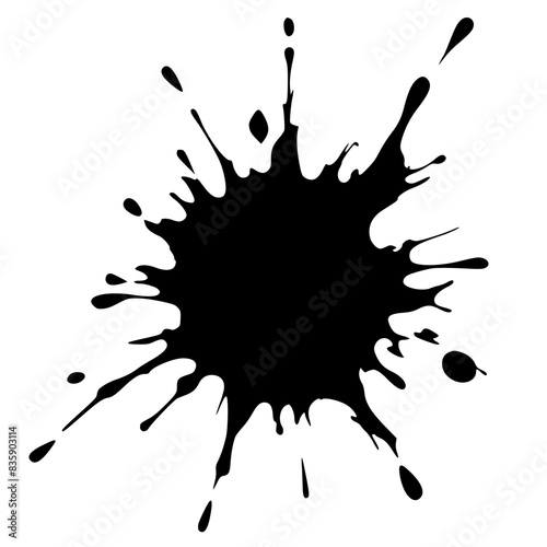 Abstract paint splashes