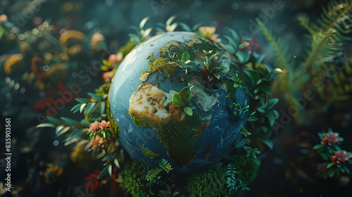 a globe with plants around it  © TP SHOTS