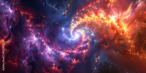 Cosmic Explosion of Vibrant Energetic Spiraling Galactic Phenomena