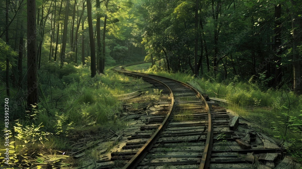 Obraz premium Shargan s twisting train tracks